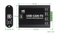 Bộ chuyển Waveshare Industrial Grade USB To CAN/CAN FD Bus Data Analyzer (USB-CAN-FD-B)