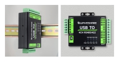 Waveshare Industrial Isolated USB To RS485/422 Converter, Original FT4232HL Chip
