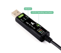 Waveshare Industrial USB TO TTL (C) 6pin Serial Cable, Original FT232RNL Chip
