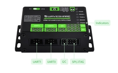 Waveshare USB To UART/I2C/SPI/JTAG Converter, Supports Multiple Interfaces, Compatible with 3.3V and 5V