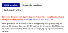Mạch giảm áp DC-DC Buck XL4005 5A