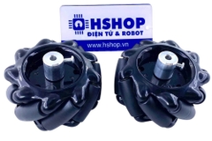 Cặp bánh xe Mecanum L + R nhựa đường kính 60mm