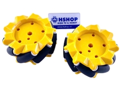 Cặp bánh xe Mecanum L + R nhựa đường kính 80mm