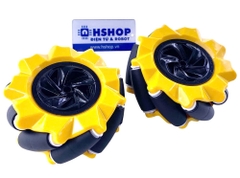 Cặp bánh xe Mecanum L + R nhựa đường kính 80mm