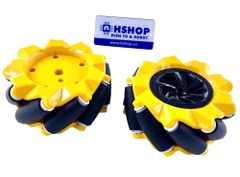 Cặp bánh xe Mecanum L + R nhựa đường kính 80mm