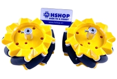 Cặp bánh xe Mecanum L + R nhựa đường kính 80mm