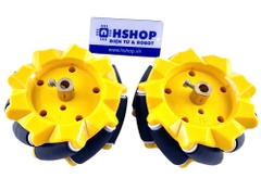 Cặp bánh xe Mecanum L + R nhựa đường kính 80mm
