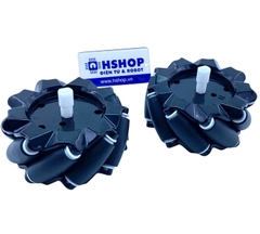Cặp bánh xe Mecanum L + R nhựa đường kính 80mm