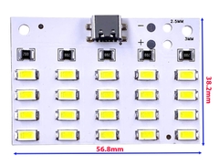 Mạch 20 Led siêu sáng USB