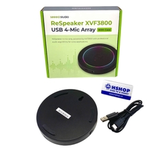 Seeed Studio reSpeaker XMOS XVF3800 with Case – AI-powered 4-Mic Array for Clear Voice Even in Noise