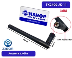 Anten Wifi 2.4G 3dBi 110mm SMA-J (Male) TX2400-JK-11 Glue Rod Antenna Ziisor