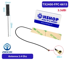 Anten Wifi 2.4G 3.5dBi 66*15mm FPC Ipex TX2400-FPC-6615 Antenna Ziisor