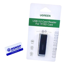 Đầu đọc thẻ SD / MicroSD (TF) chuẩn USB 3.0 cao cấp 40752 chính hãng Ugreen