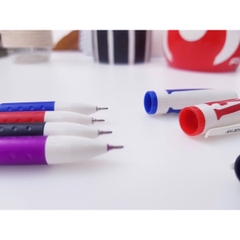 [Lẻ 1 cây] Bút viết gel chữ A Aihao AH-801A mực xanh / tím / đỏ / đen ngòi 0.5mm