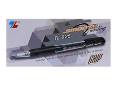 Hộp 20 cây bút viết bi bấm mực khô Thiên Long TL-025 / TL025 ngòi 0.8mm mực xanh / đỏ / đen