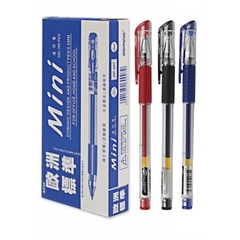 Hộp 12 cây bút viết gel nước MINI mực xanh / tím / đỏ / đen ngòi 0.5mm