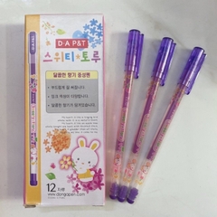 [Lẻ 1 cây] Bút viết mực gel D-A P&T SWEETY TTORU ngòi 0.38mm (Sản xuất tại Hàn Quốc)