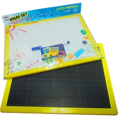 [B06] Bảng con bảng bộ WinQ B-06 / B06 một mặt lông một mặt phấn khổ A4 (CỠ LỚN)