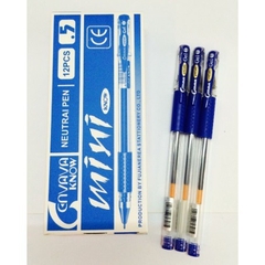 Hộp 12 cây bút viết gel nước MINI mực xanh / tím / đỏ / đen ngòi 0.5mm