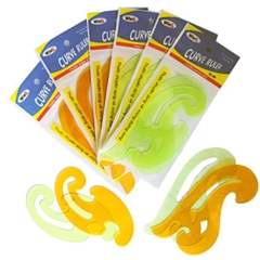 Bộ 2 cây thước kẻ dẻo cong WinQ Qui Lực QL-02 / QL02 màu xanh lá