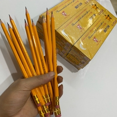 [Lẻ 1 cây] Bút viết chì gỗ Gstar 009 MÀU VÀNG 2B có đầu gôm