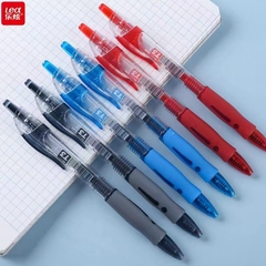 Hộp 12 cây bút viết gel nước bấm LEX / LEA / King T3 mực xanh / tím / đỏ / đen ngòi 0.5mm