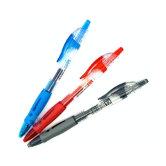 [Lẻ 1 cây] Bút viết gel nước bấm LEX / LEA / King T3 ngòi 0.5mm mực xanh / tím / đỏ / đen