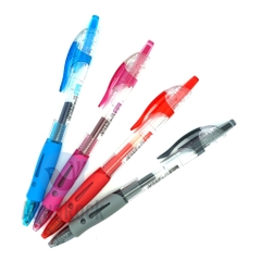 [Lẻ 1 cây] Bút viết gel nước bấm LEX / LEA / King T3 ngòi 0.5mm mực xanh / tím / đỏ / đen
