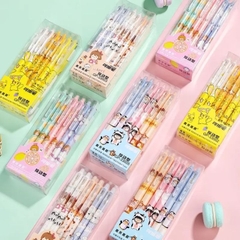 [BẤM] Hộp 12 Cây Bút Viết Gel Bấm XÓA ĐƯỢC Ngòi 0.5mm Mẫu Phi hành gia, Người Nhện, Marvel, Iron Man, Gấu Dâu ngẫu nhiên