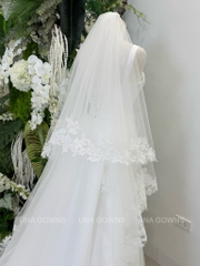 Veils Viền Ren 2 Tầng - chiều dài 3m