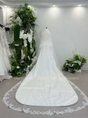 Veils Viền Ren 2 Tầng - chiều dài 3m