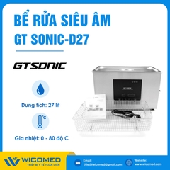 Bể Rửa Siêu Âm Có Gia Nhiệt Gtsonic GT SONIC-D27 | 27 Lít