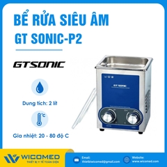 Bể Rửa Siêu Âm Có Gia Nhiệt Gtsonic GT SONIC-P2 | 2 Lít