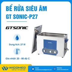 Bể Rửa Siêu Âm Có Gia Nhiệt Gtsonic GT SONIC-P27 | 27 Lít