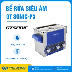 Bể Rửa Siêu Âm Có Gia Nhiệt Gtsonic GT SONIC-P3 | 3 Lít