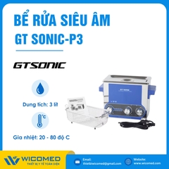 Bể Rửa Siêu Âm Có Gia Nhiệt Gtsonic GT SONIC-P3 | 3 Lít