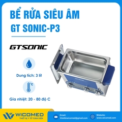 Bể Rửa Siêu Âm Có Gia Nhiệt Gtsonic GT SONIC-P3 | 3 Lít
