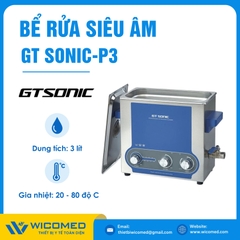 Bể Rửa Siêu Âm Có Gia Nhiệt Gtsonic GT SONIC-P3 | 3 Lít