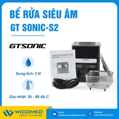 Bể Rửa Siêu Âm Có Gia Nhiệt Gtsonic GT SONIC-S2 | 2 Lít
