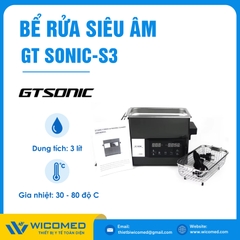 Bể Rửa Siêu Âm Có Gia Nhiệt Gtsonic GT SONIC-S3 | 3 Lít