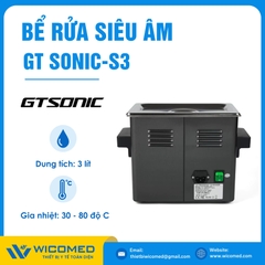 Bể Rửa Siêu Âm Có Gia Nhiệt Gtsonic GT SONIC-S3 | 3 Lít