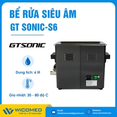 Bể Rửa Siêu Âm Có Gia Nhiệt Gtsonic GT SONIC-S6 | 6 Lít