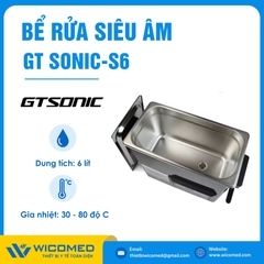 Bể Rửa Siêu Âm Có Gia Nhiệt Gtsonic GT SONIC-S6 | 6 Lít