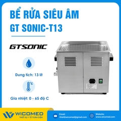 Bể Rửa Siêu Âm Có Gia Nhiệt Gtsonic GT SONIC-T13 | 13 Lít
