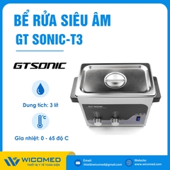 Bể Rửa Siêu Âm Có Gia Nhiệt Gtsonic GT SONIC-T3 | 3 Lít