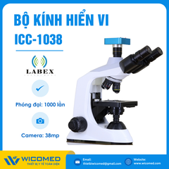 Bộ Kính Hiển Vi 3 Mắt Kết Nối Camera 38MP ICC-1038
