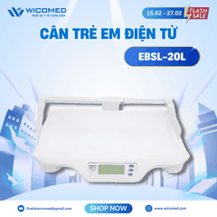 Cân Trẻ Em Điện Tử Kèm Thước Đo EBSL-20L | Tối Đa 20kg