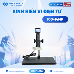 Kính Hiển Vi Điện Tử ICO-14MP | Phóng Đại 180 Lần
