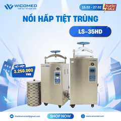 Nồi Hấp Tiệt Trùng 35 Lít Jibimed LS-35HD