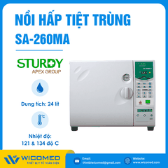 Nồi Hấp Tiệt Trùng Để Bàn Sấy Chân Không  Sturdy SA-260MA
